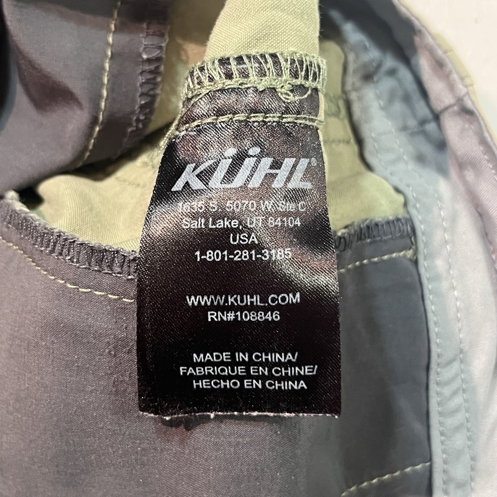 Kuhl Spire Hiking Utility Shorts Womens 10 Olive 10" Outdoor Camp Hking Gorpcore - Picture 10 of 12